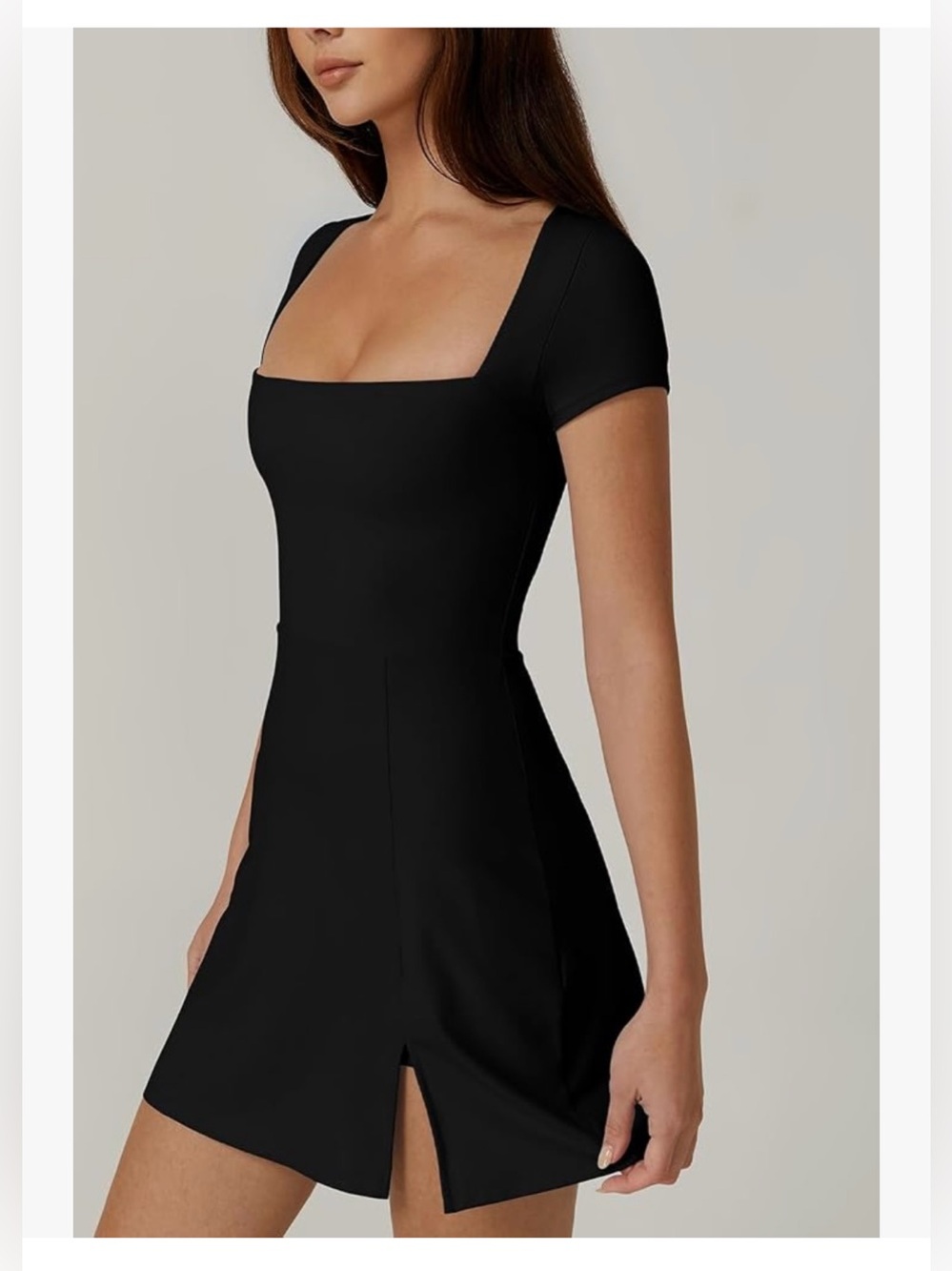 Square Neck Tennis Dress